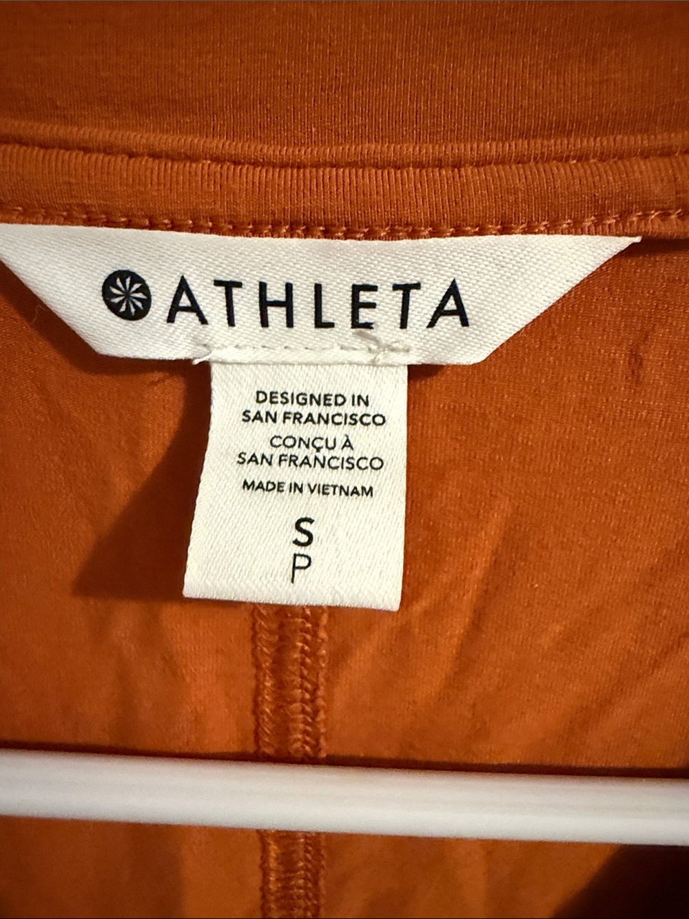 Athleta Long Sleeve V-Neck Top in Terra Cotta - Picture 2 of 8